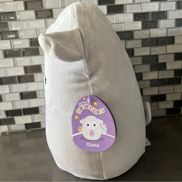 Squishmallows Easter Squad 2023 OLANA The Lamb Holding Easter Egg 14โ BRAND NEW - Picture 6 of 16